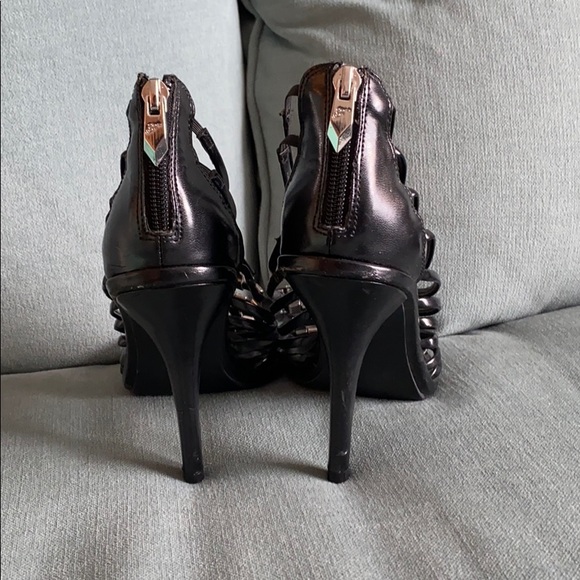 Fergie black and silver heels - Picture 4 of 4